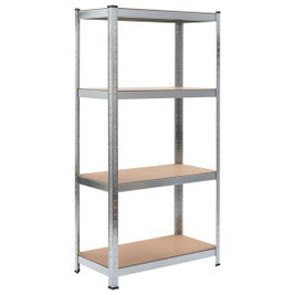 vidaXL 144266 - Storage Shelf 80x40x160 cm Steel and MDF