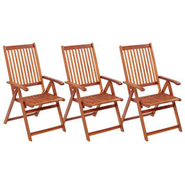 vidaXL 310293 - Folding Garden Chairs 3 pcs Solid Acacia Wood
