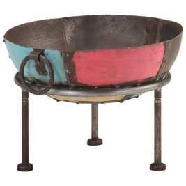 vidaXL 321945 - Colourful Rustic Fire Pit Ø 40 cm Iron