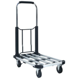 vidaXL 146448 - Chariot de transport pliable 150 kg Aluminium Argenté