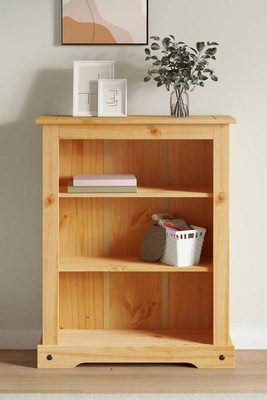 vidaXL 243745 - 3-Tier Bookcase Mexican Pine Corona Range 80x29x100 cm