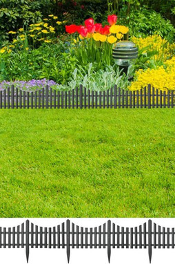 vidaXL 314682 - Bordures de pelouse 17 pcs 10 m PP