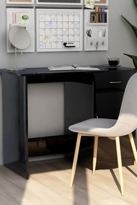 vidaXL 801087 - Desk High Gloss 100x50x76 cm Engineered Wood