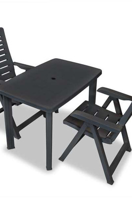 vidaXL 275083 - 3 Piece Bistro Set Plastic