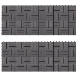 vidaXL 3054434 - Carreaux de terrasse 20pcs Délavage gris 30x30 cm Acacia solide