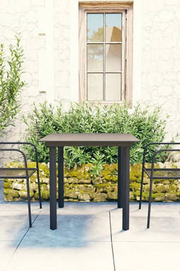 vidaXL 3060207 - 3 Piece Garden Dining Set Glass and Steel