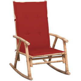 vidaXL 3063909 - Rocking Chair with cushion Bamboo