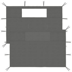 vidaXL 3070419 - Gazebo Sidewalls with Windows 2 pcs