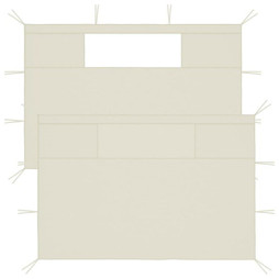 vidaXL 3070425 - Gazebo Sidewalls with Windows 2 pcs