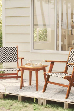 vidaXL 316251 - 3 Piece Bistro Set Solid Acacia Wood