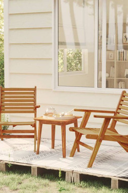 vidaXL 316253 - 3 Piece Bistro Set Solid Acacia Wood
