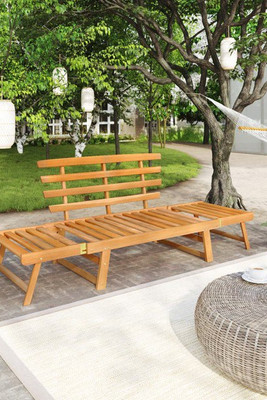 vidaXL 316471 - Garden Bench 2-in-1 190 cm Solid Acacia Wood
