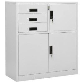 vidaXL 336406 - Office Cabinet Light 90x40x102 cm Steel