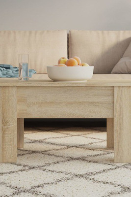 vidaXL 809695 - Coffee Table Sonoma Oak 79x49x41 cm Engineered Wood