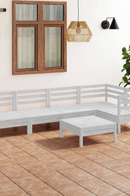 vidaXL 3082703 - 6 Piece Garden Lounge Set Solid Pinewood