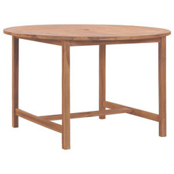vidaXL 318476 - Garden Dining Table Ø110x75 cm Solid Wood Teak