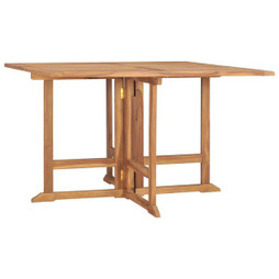 vidaXL 318481 - Folding Garden Dining Table 110x110x75 cm Solid Wood Teak