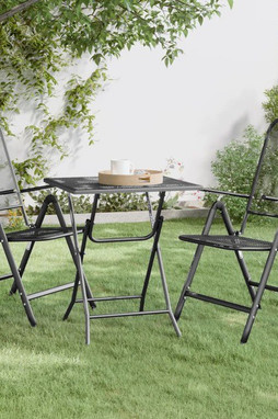 vidaXL 317344 - Garden Table 60x60x72 cm Expanded Metal Mesh