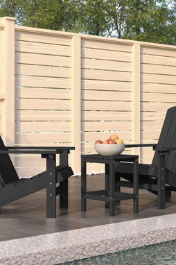 vidaXL 3095705 - Garden Adirondack Chairs with Table HDPE