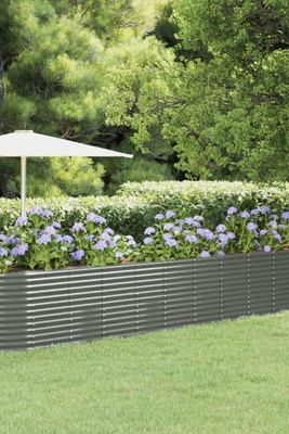 vidaXL 319079 - Garden Raised Bed Powder-coated Steel 507x100x68 cm