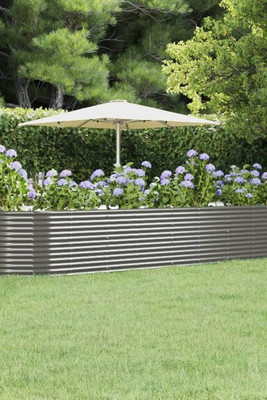 vidaXL 319109 - Garden Raised Bed 447x140x68 cm Powder-coated Steel