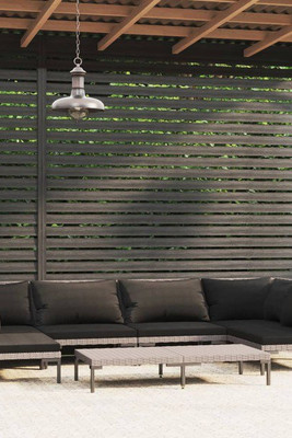 vidaXL 3099919 - Salon de jardin 7 pcs avec coussins Résine tressée foncé