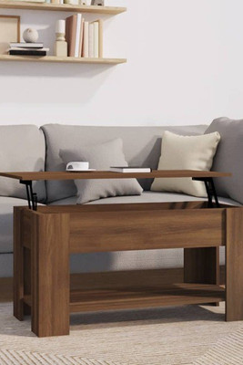 vidaXL 819274 - Coffee Table Oak 101x49x52 cm Engineered Wood