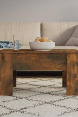 vidaXL 819281 - Coffee Table Smoked Oak 79x49x41 cm Engineered Wood
