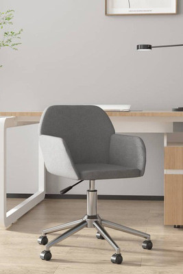 vidaXL 344726 - Swivel Office Chair Light Fabric