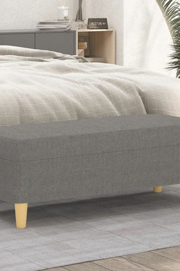 vidaXL 349376 - Banc foncé 100x35x41 cm Tissu