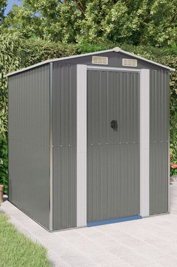 vidaXL 3147438 - Abri de jardin clair 192x191x223 cm Acier galvanisé