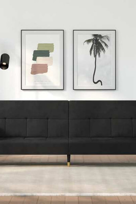 vidaXL 351861 - Sofa Bed with Cushions Velvet