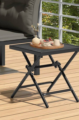 vidaXL 362766 - Folding Garden Table 38x38x38 cm Steel Mesh
