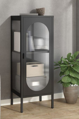vidaXL 352999 - Sideboard 40x35x105 cm Glass and Steel