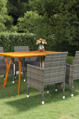 vidaXL 3072112 - 5 Piece Garden Dining Set