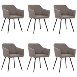 vidaXL 3065690 - Dining Chairs 6 pcs Fabric