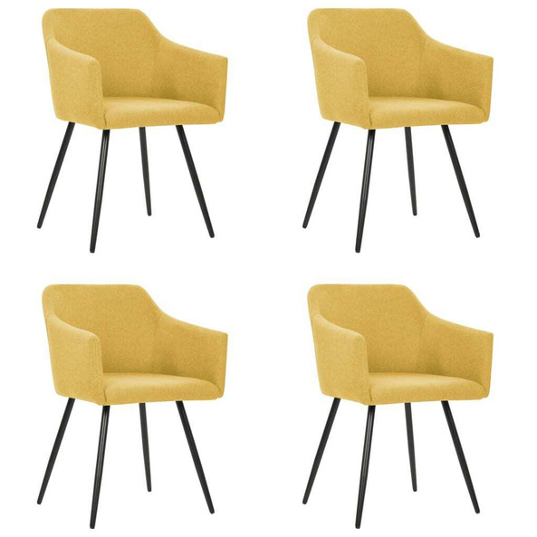 vidaXL 3065678 - Dining Chairs 4 pcs Fabric