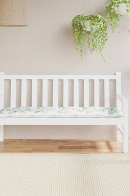vidaXL 361617 - Garden Bench Cushion Leaf Pattern 150x50x7 cm Oxford Fabric