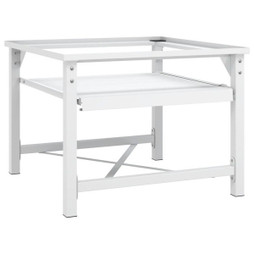 vidaXL 337042 - Socle de machine à laver avec étagère coulissante blanc