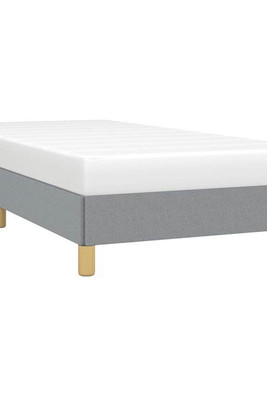 vidaXL 346850 - Bed Frame without Mattress Light 100x190 cm Twin Fabric