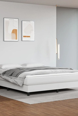 vidaXL 3120733 - Bed Frame without Mattress King Faux Leather (US Only)