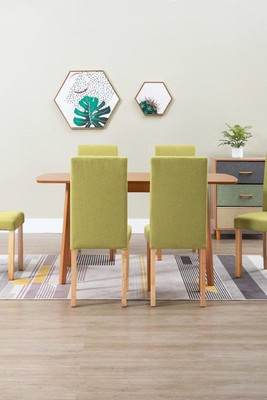 vidaXL 277239 - Dining Chairs 6 pcs Fabric