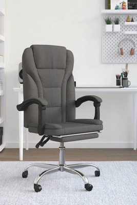 vidaXL 349783 - Reclining Office Chair Dark Fabric