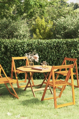 vidaXL 319189 - Folding Garden Chairs 4 pcs Solid Wood Acacia