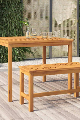 vidaXL 362240 - Table à manger de jardin 90x90x74 cm bois d'acacia solide