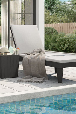vidaXL 364146 - Sun Lounger 155x58x83 cm Polypropylene