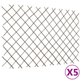 vidaXL 147760 - Willow Trellis Fences 5 pcs 180x120 cm