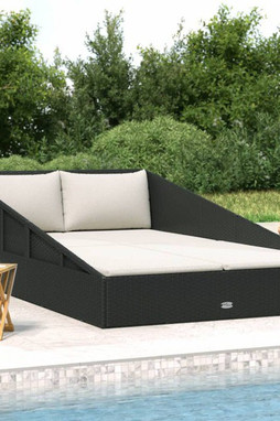 vidaXL 42667 - Garden Bed 110x200 cm Poly Rattan