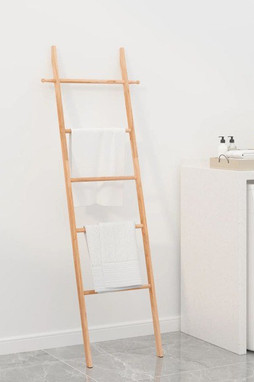 vidaXL 350375 - Échelle à serviettes 170 cm Bois massif de noyer