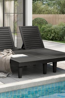 vidaXL 364150 - Double Sun Lounger 155x138x83 cm Polypropylene